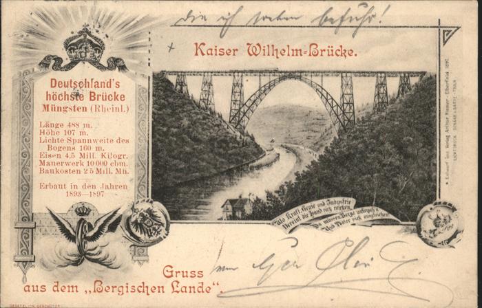 Muengsten Kaiser Wilhelm-Brücke