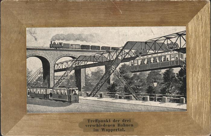 WUPPERTAL NRW Treffpunkt der drei Bahnen