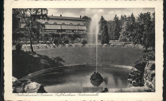 WUPPERTAL NRW Barmer Luftkurhaus