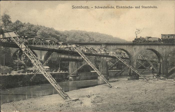 Sonnborn Elberfeld Schwebebahn Elektrische- und Staatsbahn