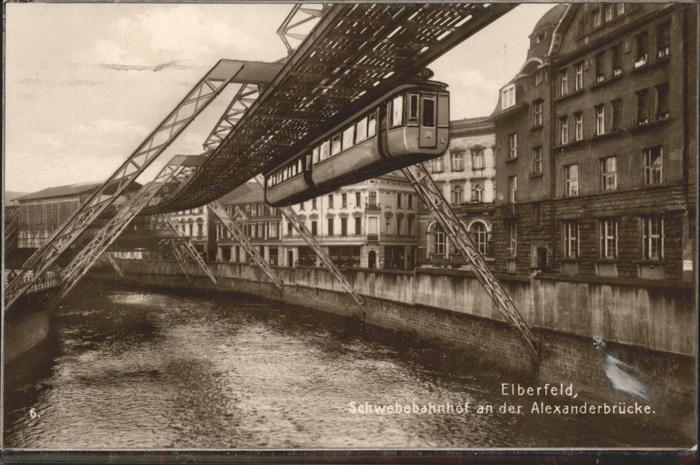 Elberfeld Wuppertal Schwebebahnhof Alexanderbrücke