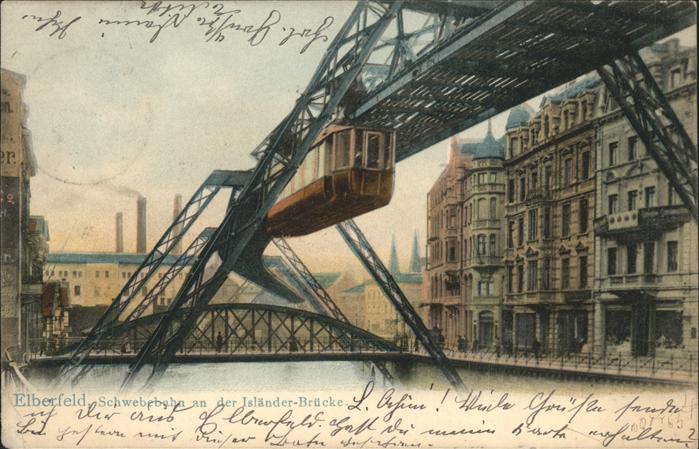 Elberfeld Wuppertal Schwebebahn Isländer Brücke