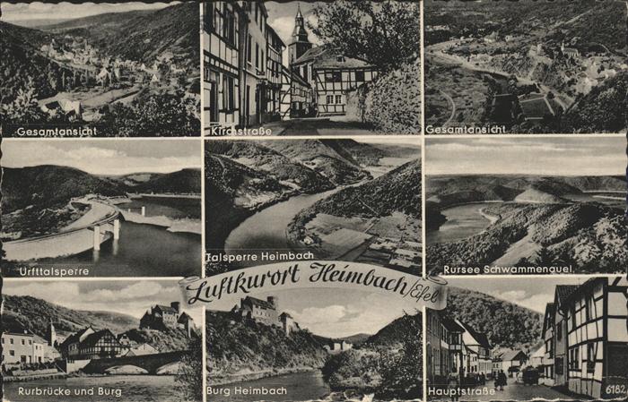 Heimbach Eifel Hauptstraße Kirchstraße Urfttalsperre