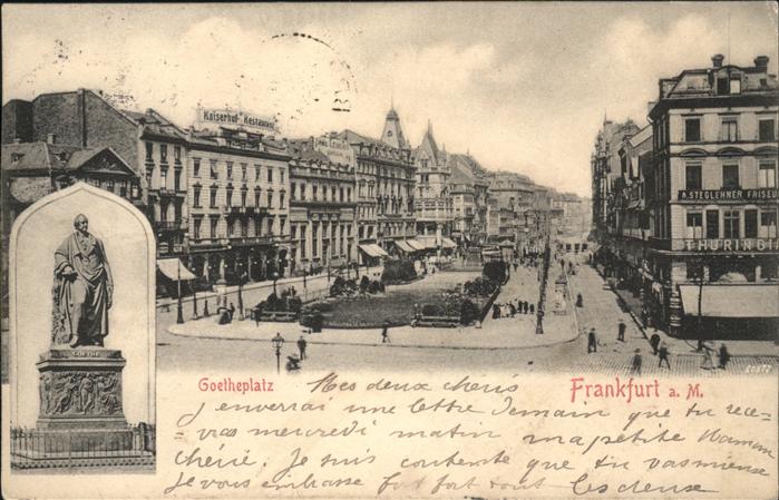 Frankfurt Main Goetheplatz