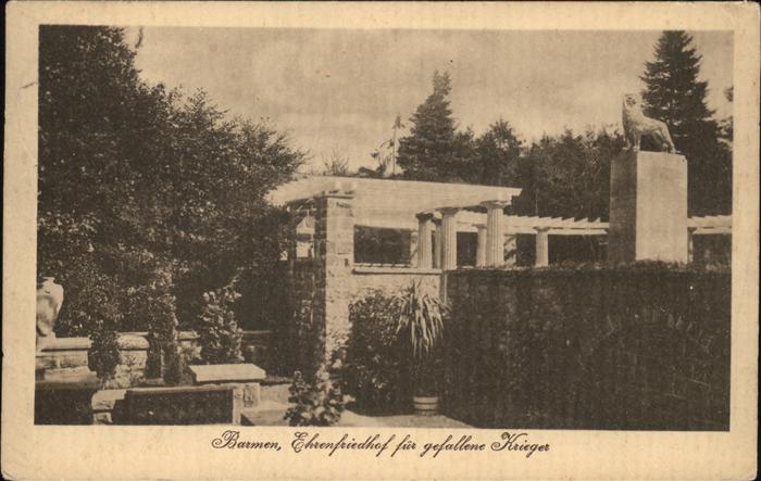 Barmen Wuppertal Ehrenfriedhof