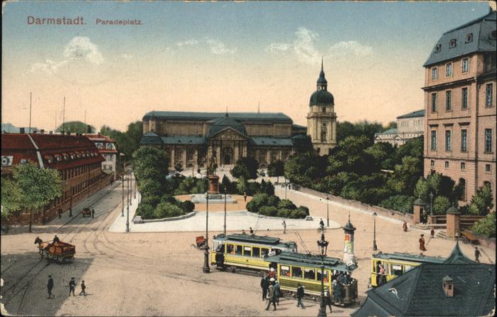 Darmstadt Paradeplatz Straßenbahn