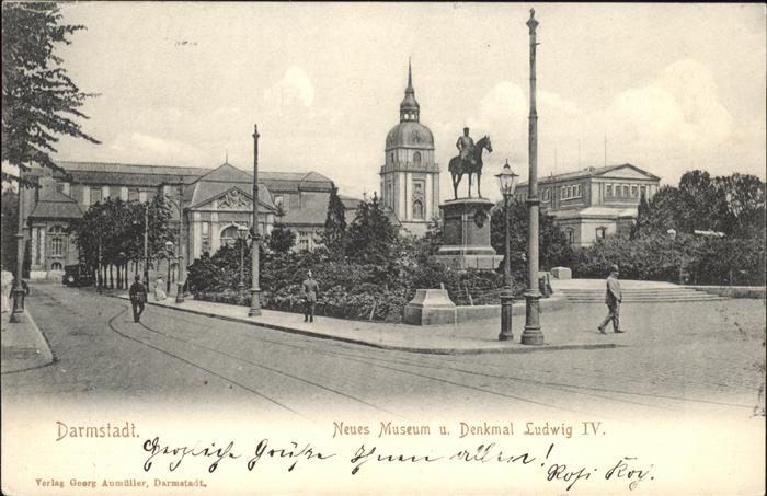 Darmstadt Neues Museum Denkmal Ludwig VI.