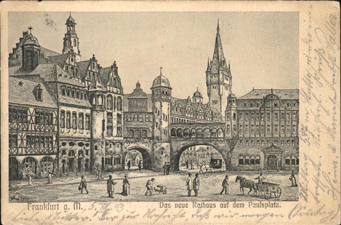 Frankfurt Main Rathaus Paulsplatz