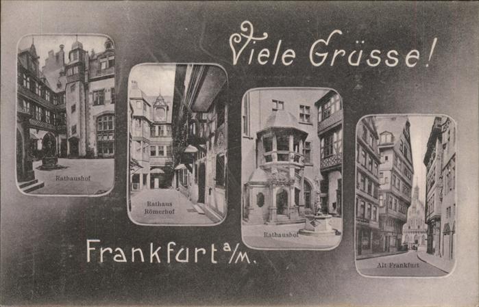 Frankfurt Main Rathaushof Rathaus Römerhof