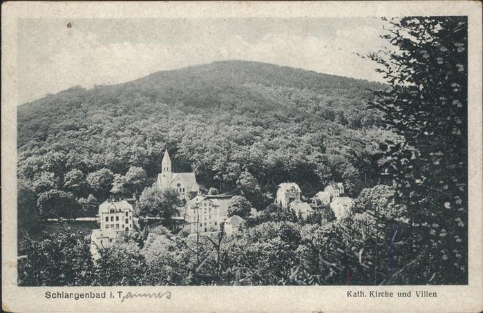 Schlangenbad Taunus Kath. Kirche Villen