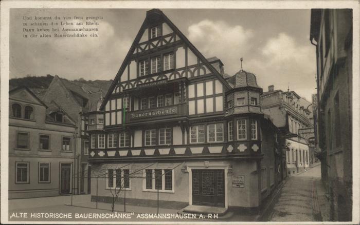 Assmannshausen Alte hist. Bauernschänke