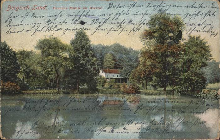 Barmen Wuppertal Brucher Mühle Ittertal