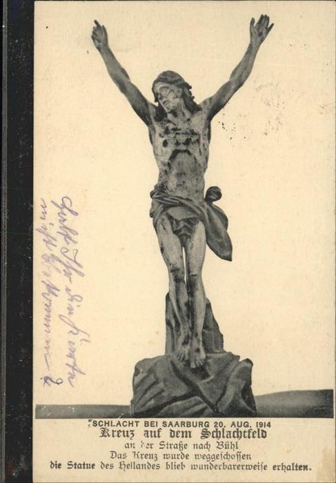 Saarburg Saar Kreuz auf dem Schlachtfeld