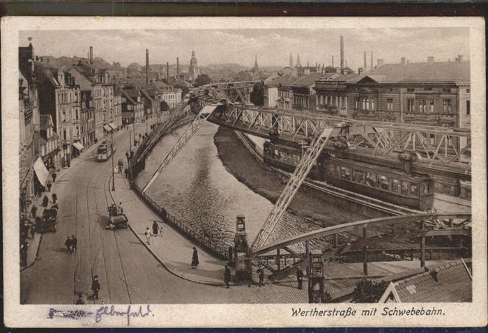 Elberfeld Wuppertal Wertherstraße Schwebebahn