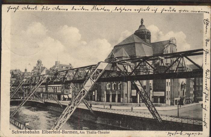 Barmen Wuppertal Schwebebahn Thalia-Theater