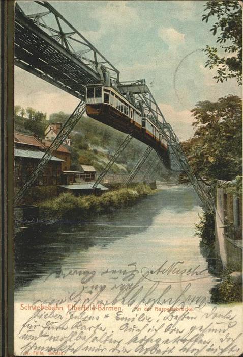 Barmen Wuppertal Schwebebahn Haspelerbrücke