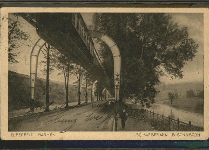 Barmen Wuppertal Schwebebahn Sonnborn