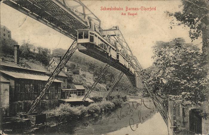 Barmen Wuppertal Schwebebahn Am Haspel