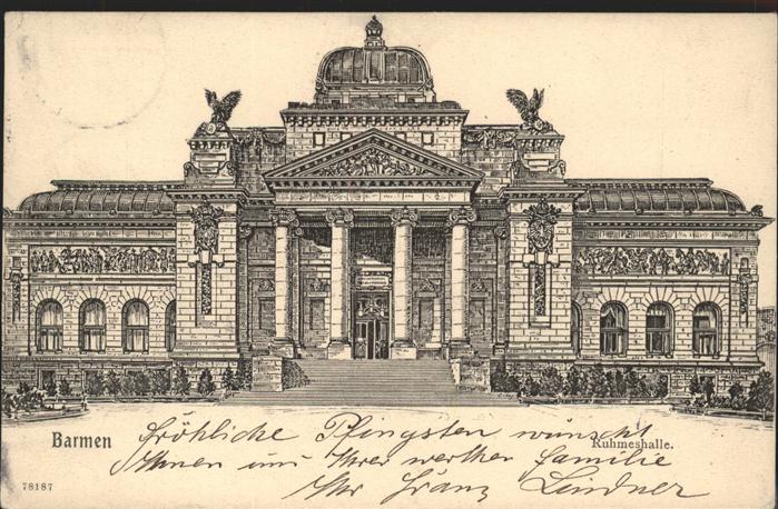 Barmen Wuppertal Ruhmeshalle