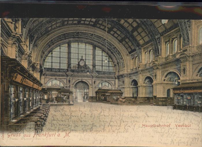 Frankfurt Main Hauptbahnhof Vestibül