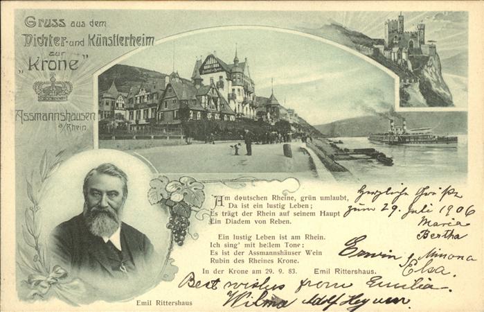 Assmannshausen Dichter-u.Künstlerheim zur Krone