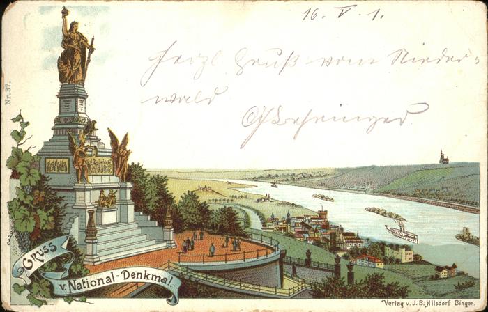 Ruedesheim Rhein National-Denkmal