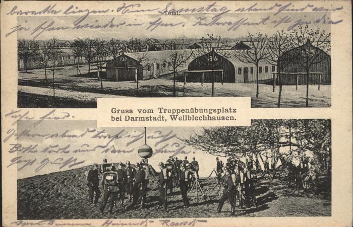 Darmstadt Truppenübungsplatz Wellblechhausen (Fel