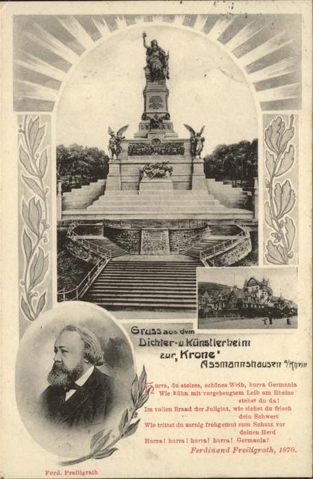 Assmannshausen Dichter- u.Künstlerheim zur Krone mit D