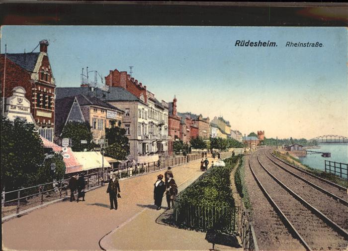 Ruedesheim Rhein Rheinstrasse u.Bahnstrecke