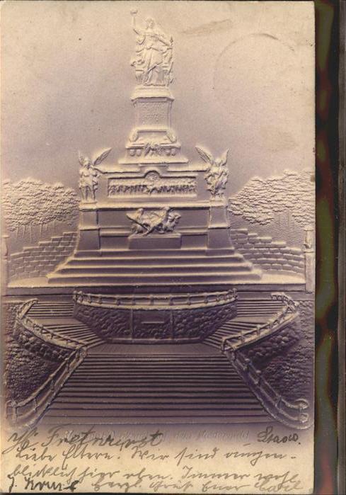 Ruedesheim Rhein National-Denkmal auf dem Niederwald