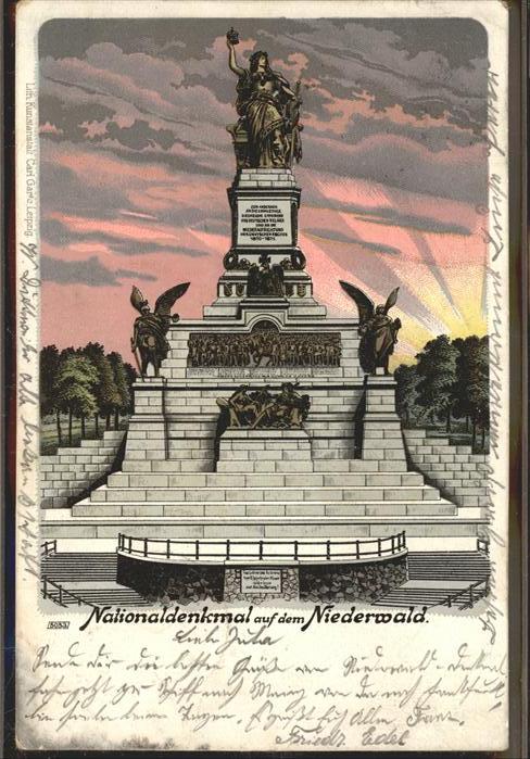 Ruedesheim Rhein Nationaldenkmal auf dem Niederwald