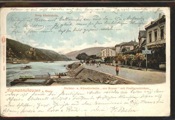 Assmannshausen Gasthof zur Krone am Rhein