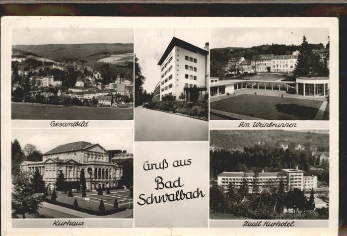 Bad Schwalbach Partie am Weinbrunnen u.Staatl.Kurhotel