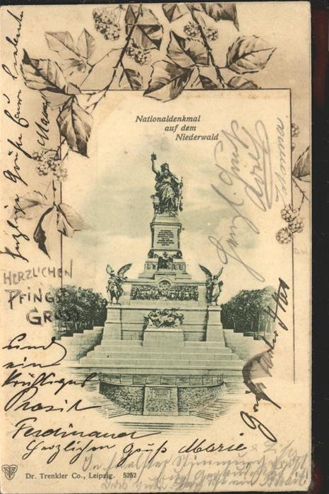 Ruedesheim Rhein Nationaldenkmal auf dem Niederwald