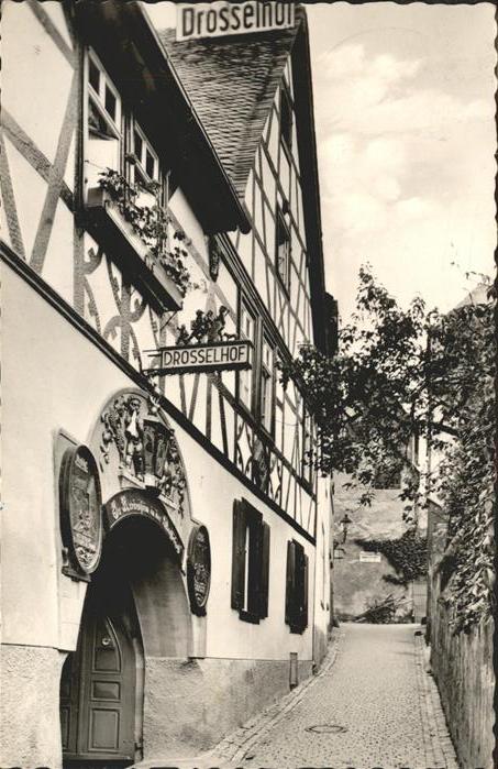 Ruedesheim Rhein Drosselhof in der Drosselgasse