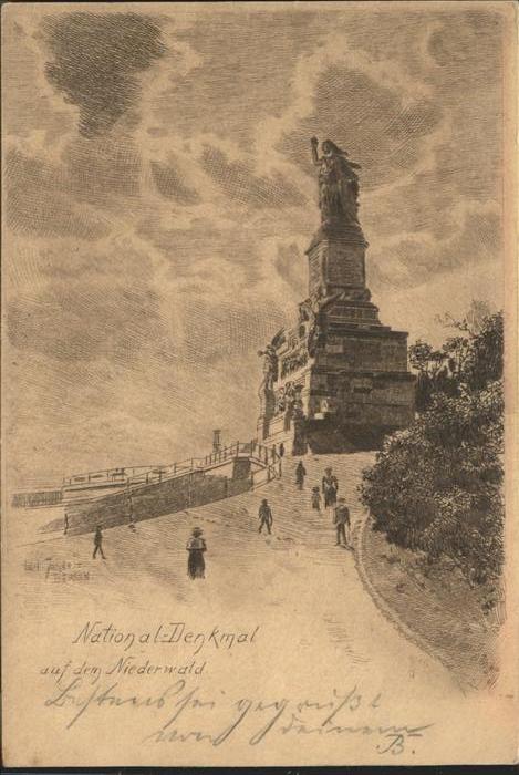 Ruedesheim Rhein Nationaldenkmal auf dem Niederwald