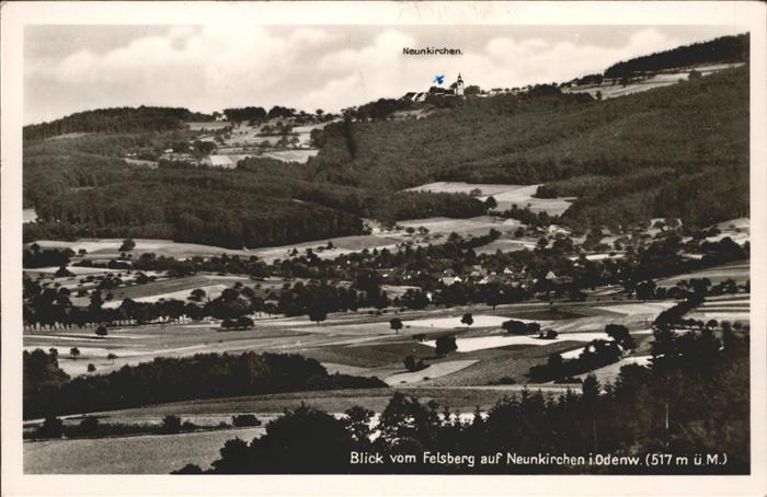 Neunkirchen Odenwald Blick vom Felsberg