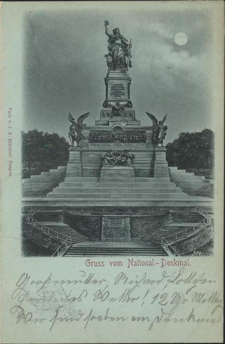 Ruedesheim Rhein Nationaldenkmal auf dem Niederwald