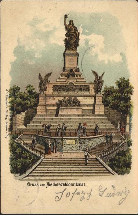 Ruedesheim Rhein Nationaldenkmal auf dem Niederwald