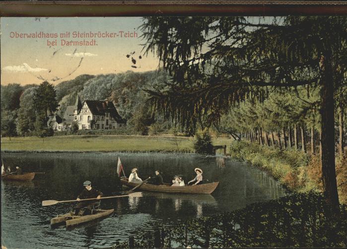 Darmstadt Oberwaldhaus mit Steinbrücker-Teich