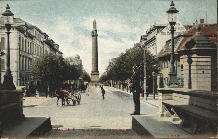 Darmstadt Rheinstrasse v.Schlossportal