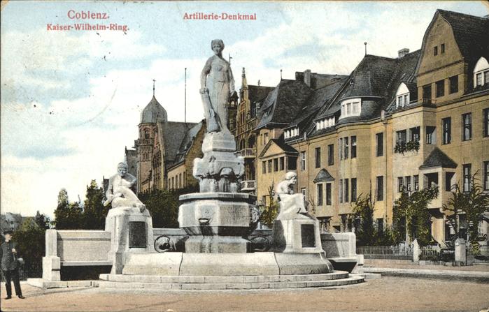 Koblenz Rhein Artillerie-Denkmal Kaiser-Wilhelm-Ring