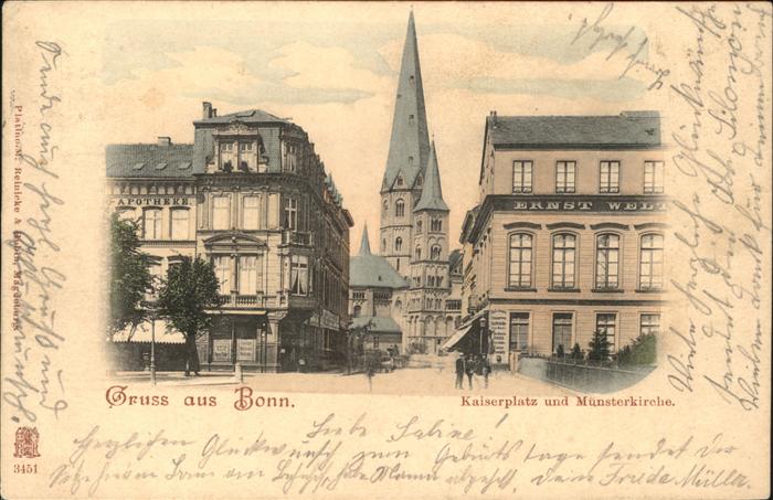 Bonn Rhein Kaiserplatz Münsterkirche