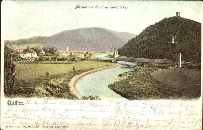 Nassau Lahn Eisenbahnbrücke