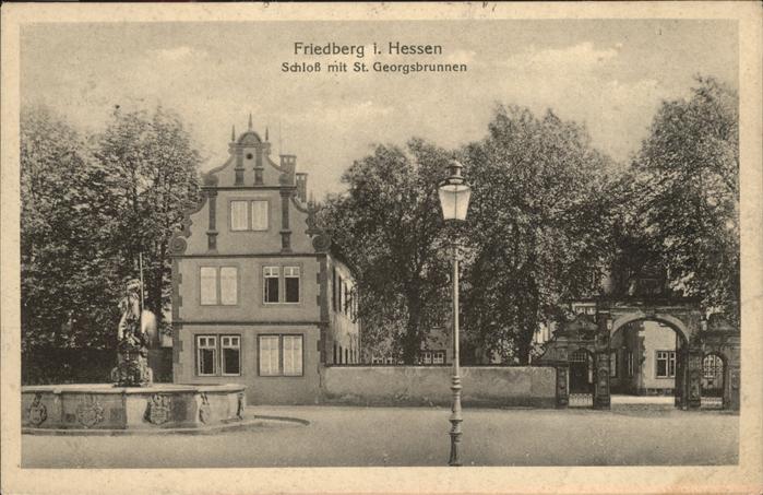 Friedberg Hessen Schloß St. Georgsbrunnen