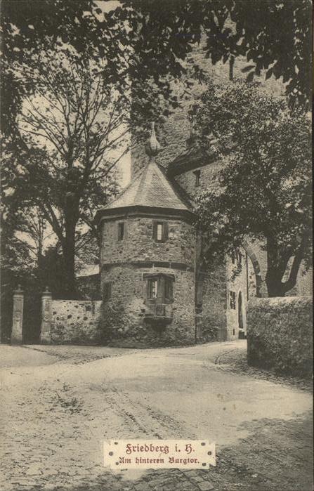 Friedberg Hessen Am hinteren Burgtor