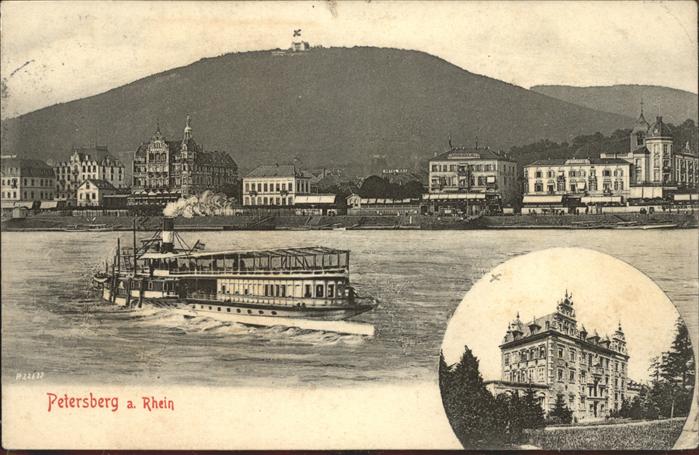 Petersberg Koenigswinter Rheindampfer