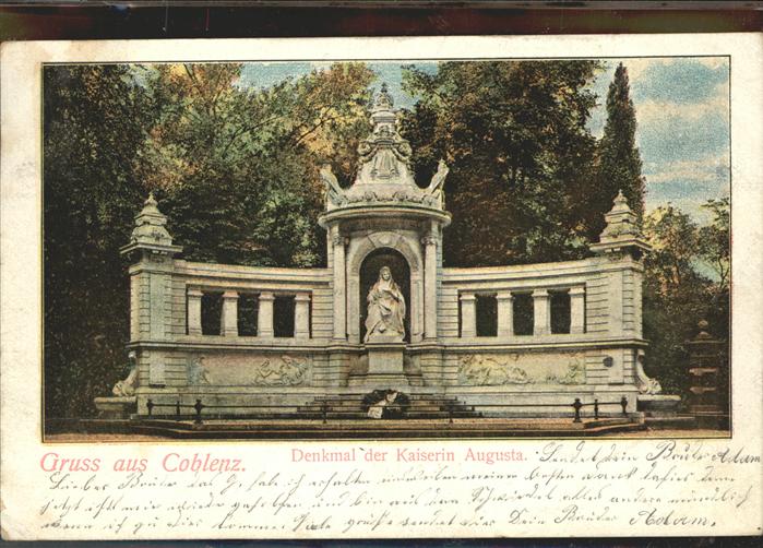 Koblenz Rhein Denkmal Kaiserin Augusta