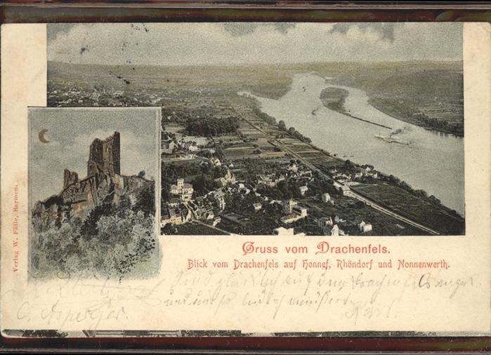 Drachenfels Bad Honnef Rhöndorf Nonnenwerth