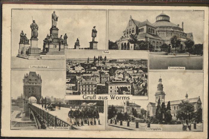 Worms Lutherdenkmal Festspielhaus Ludwigsplat